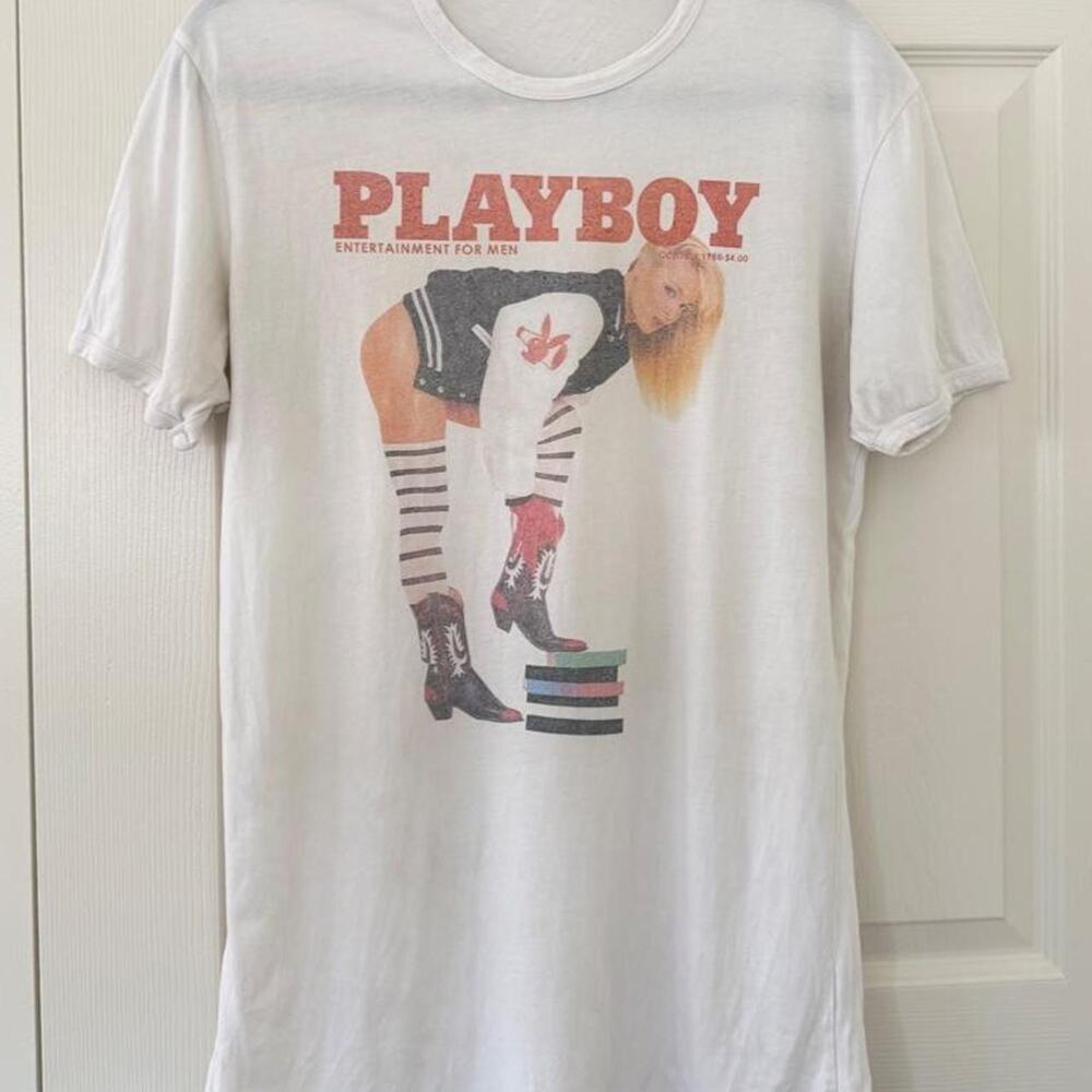 Rare vintage Dolce Gabbana X Playboy Graphic Tee- medium